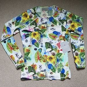 Athleta Floral Print Rashguard